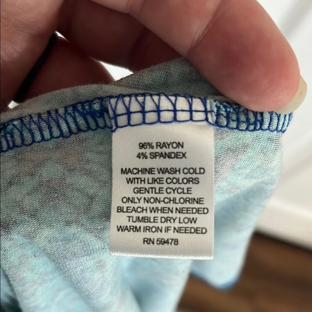 Cynthia Rowley Blue and Green Dress - Size Medium - Picture 4 of 6